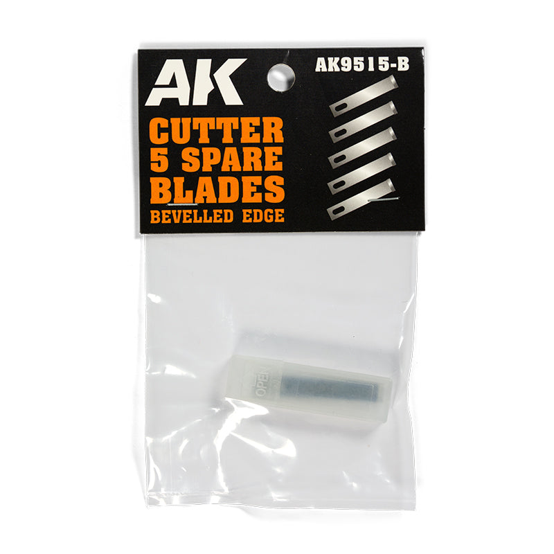 Ak Interactive Hobby Knife Bevelled Edge (5 Spare Blades) Replacement - Good Games