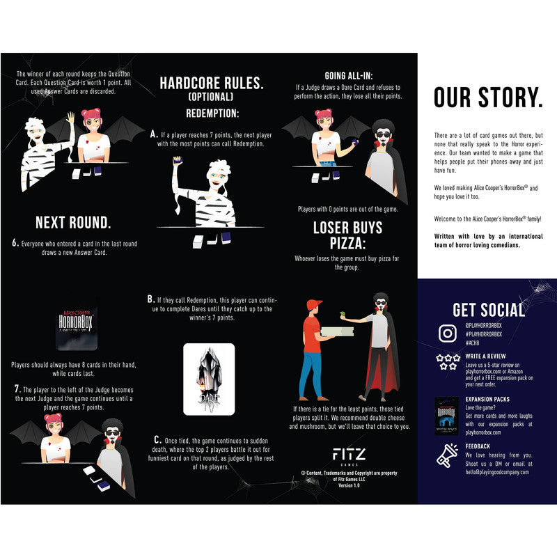 Alice Cooper's: Card Game - HorrorBox Expansion Pack - Good Games