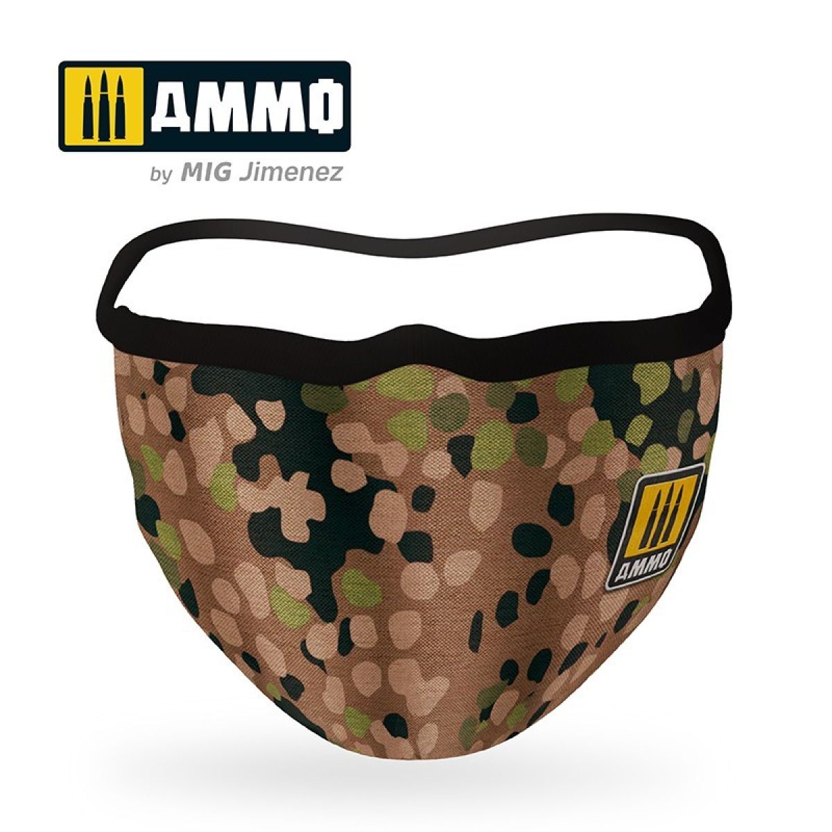 Ammo by MIG - Merchandise - Ammo Face Mask Erbsenmuster (Hygienic Protective Mask 100% Polyester) (Preorder) - Good Games
