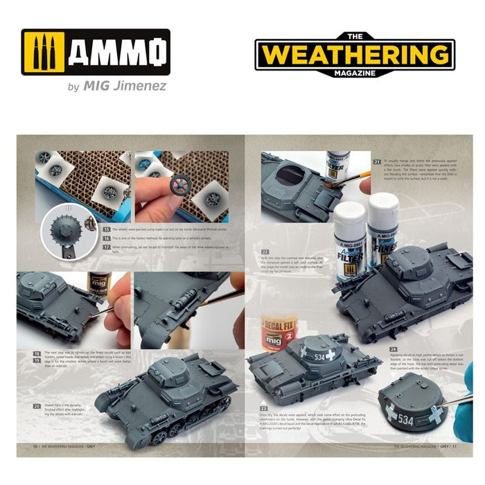 Ammo by MIG - Book - The Weathering Magazine 35 – Grey (Preorder) - Good Games