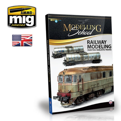 Ammo by MIG - Book - Modelling School – Railway Modeling: Painting Realistic Trains - Good Games