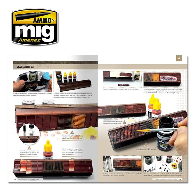 Ammo by MIG - Book - Modelling School – Railway Modeling: Painting Realistic Trains - Good Games