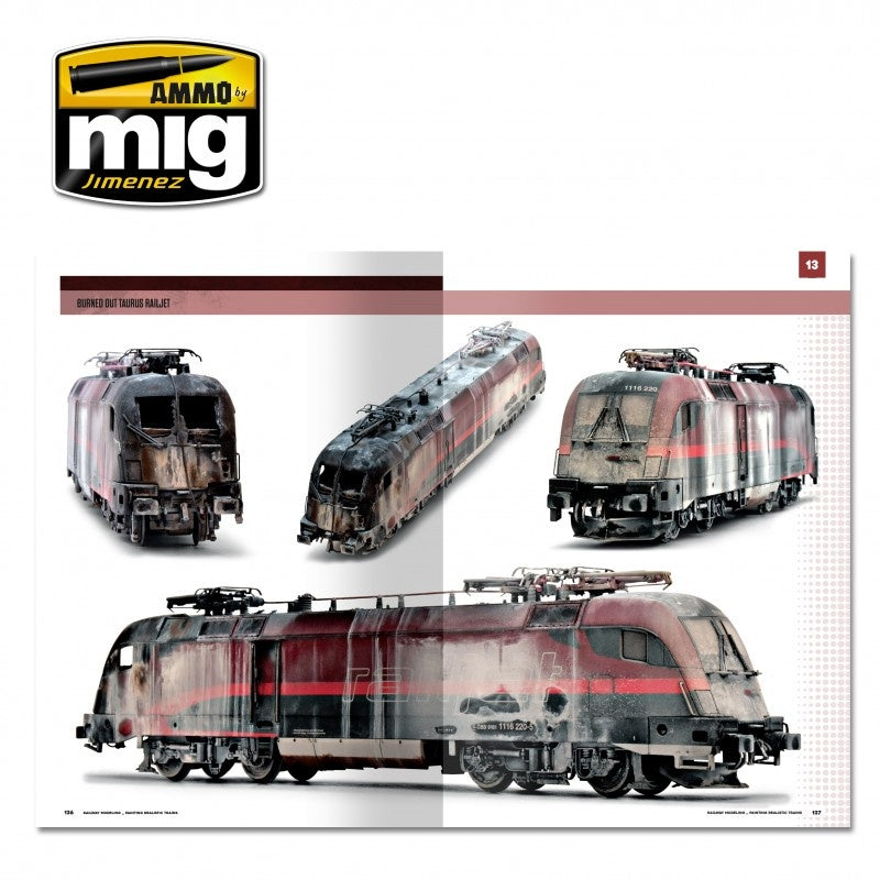 Ammo by MIG - Book - Modelling School – Railway Modeling: Painting Realistic Trains - Good Games