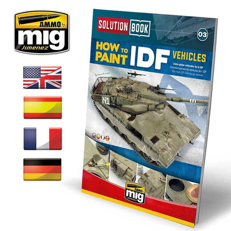 Ammo by MIG - Book - How To Paint Idf Vehicles Solution Book 03 - Good Games