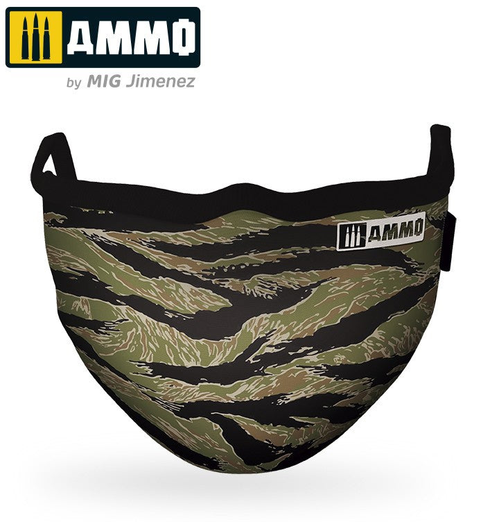 Ammo by MIG - Merchandise - Ammo Face Mask Tiger Camo (Hygienic Protective Mask 100% Polyester) (Preorder) - Good Games