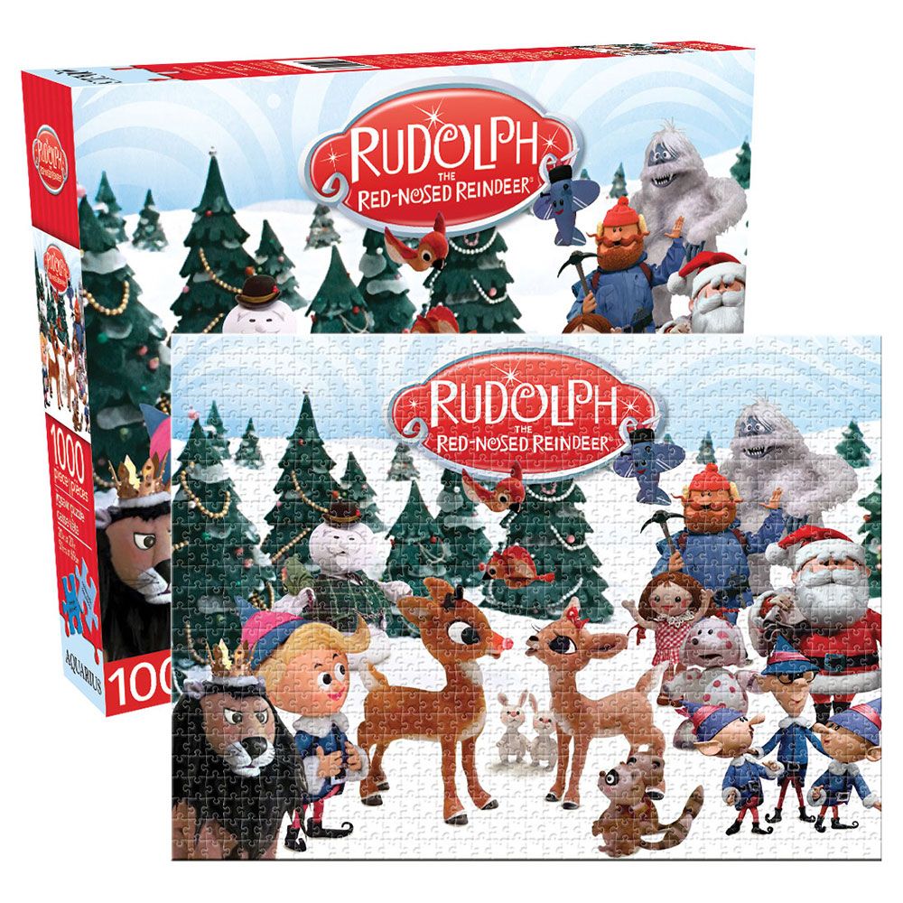 Aquarius - Rudolph the Red Nosed reindeer 1000 Piece Jigsaw - Good Games