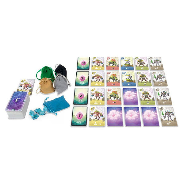 Equinox Golem Edition board game set with cards bags and tokens