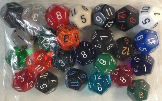 Chessex - 25 Assorted D12 - Good Games