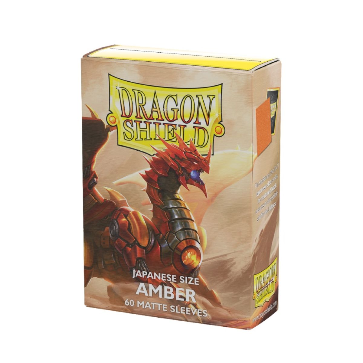 Dragon Shield: Japanese Size Sleeves – Matte – Amber - Good Games