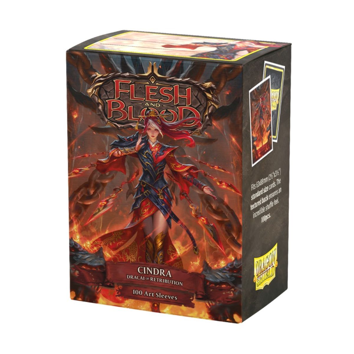 Dragon Shield: Sleeves – Matte Art – Flesh and Blood: Cindra, Dracai of Retribution - Good Games