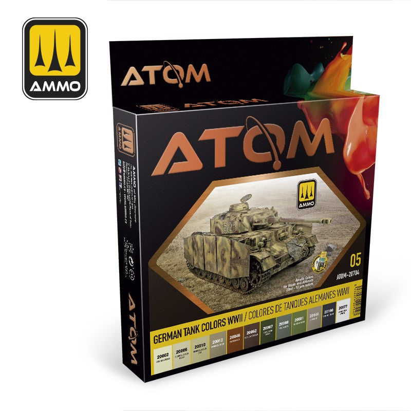 Ammo by MIG - Atom Color - German Tank Colors WW2 Set