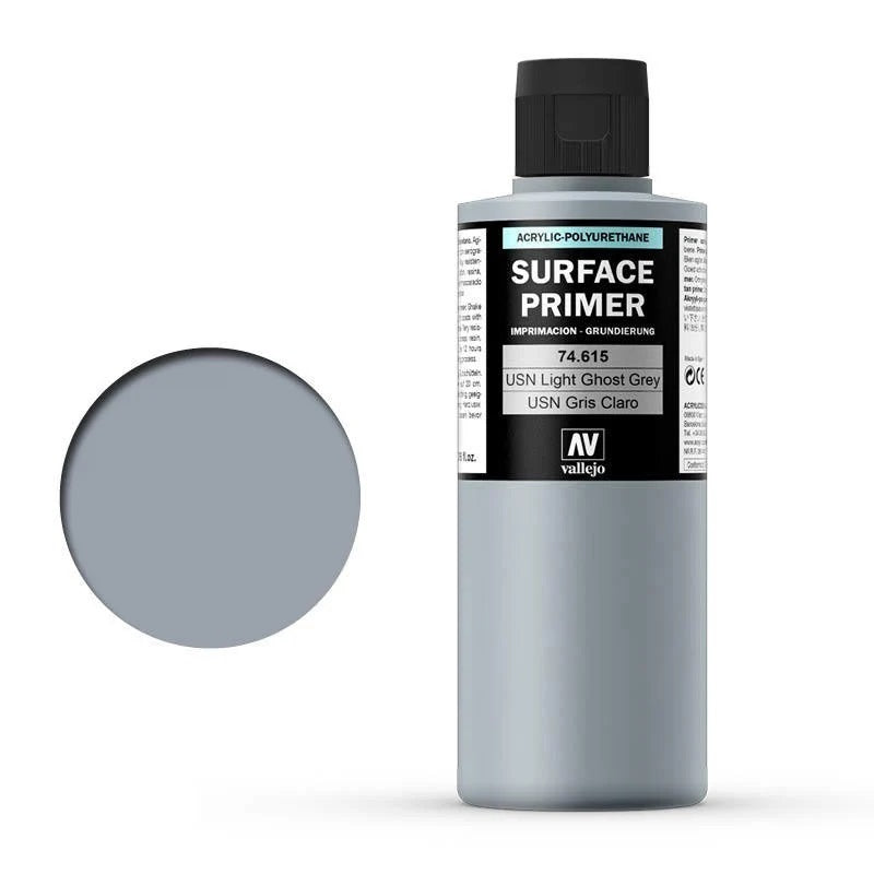 Vallejo Surface Primer 200ml - USN Light Ghost Grey - Good Games