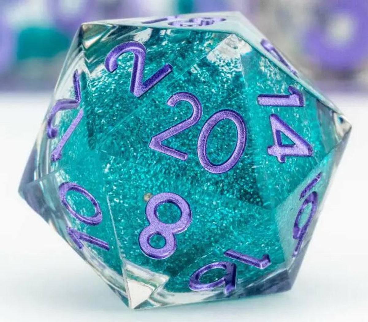 Metallic Dice Games - Individual d20 Elixir Liquid Core Dice: Disco Vibes - Good Games