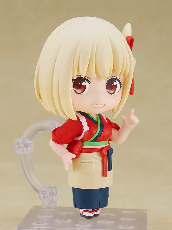 Full set view of Chisato Nishikigi Nendoroid and accessories