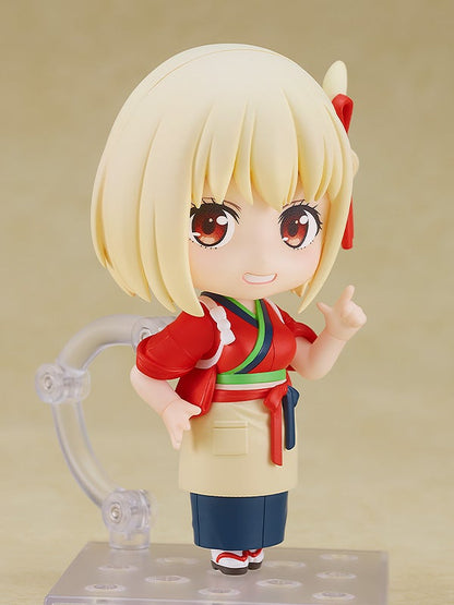 Full set view of Chisato Nishikigi Nendoroid and accessories