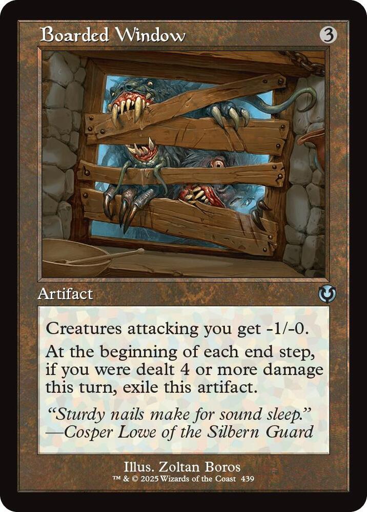 Boarded Window 439/287 (Innistrad Remastered)  - Retro Foil