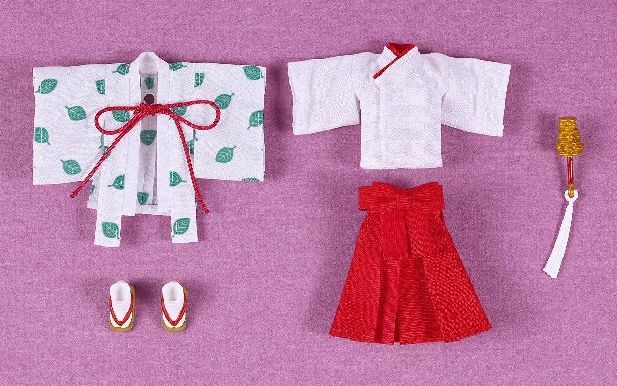 Nendoroid Doll Tanuki Miko Yui with accessories and interchangeable parts