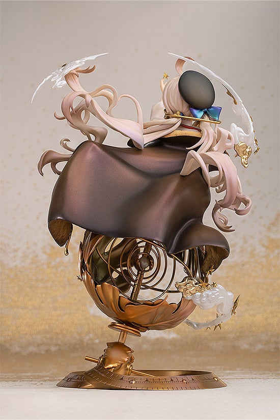 A 1/7 scale figure of a girl with twintails and a cape, in a dynamic pose