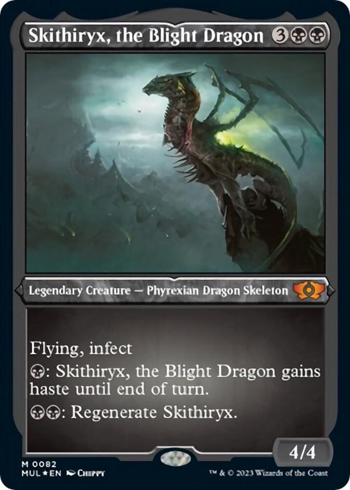 Skithiryx, the Blight Dragon 82/65 (March of the Machine: Multiverse Legends)  - Etched Foil