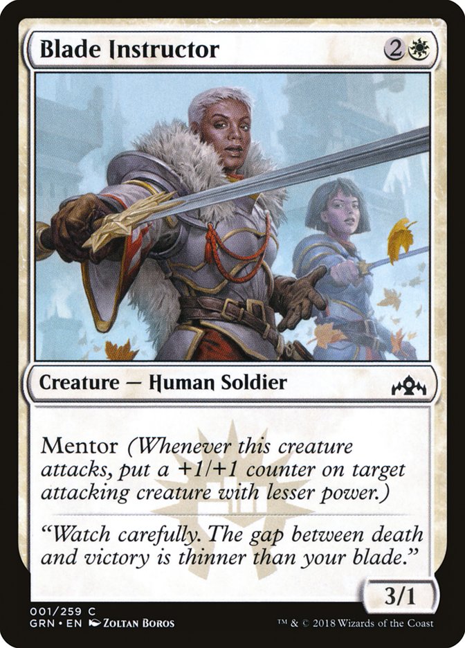 Blade Instructor 1/259 (Guilds of Ravnica) 