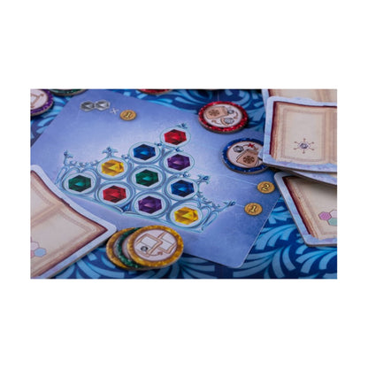 Winter Queen expansion game box with shimmering design elements