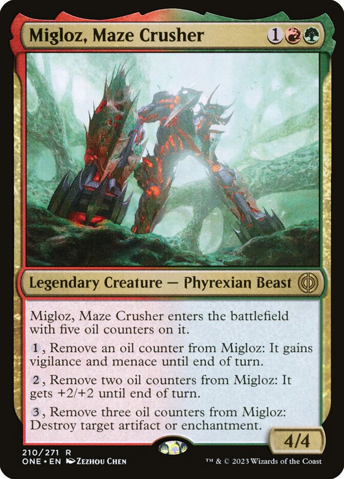 Migloz, Maze Crusher 210/271 (Phyrexia: All Will Be One)  - Foil