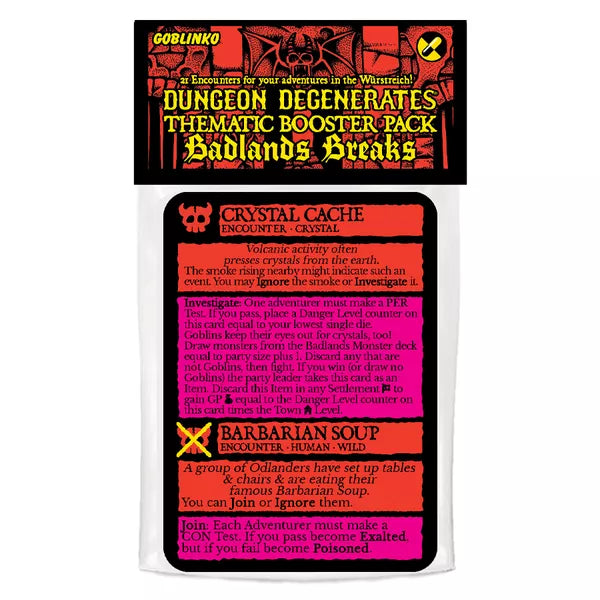 Dungeon Degenerates: Badlands Breaks Booster (Preorder) - Good Games