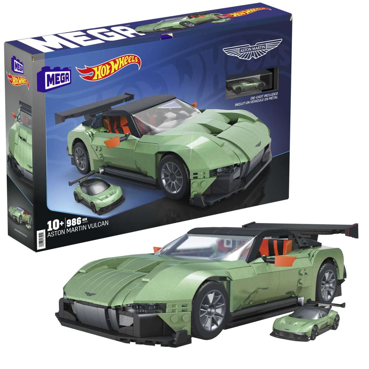 Mega Blocks - Hot Wheels Hot Wheels Collector Aston Martin Vulcan Vehicle Building Kit - Good Games