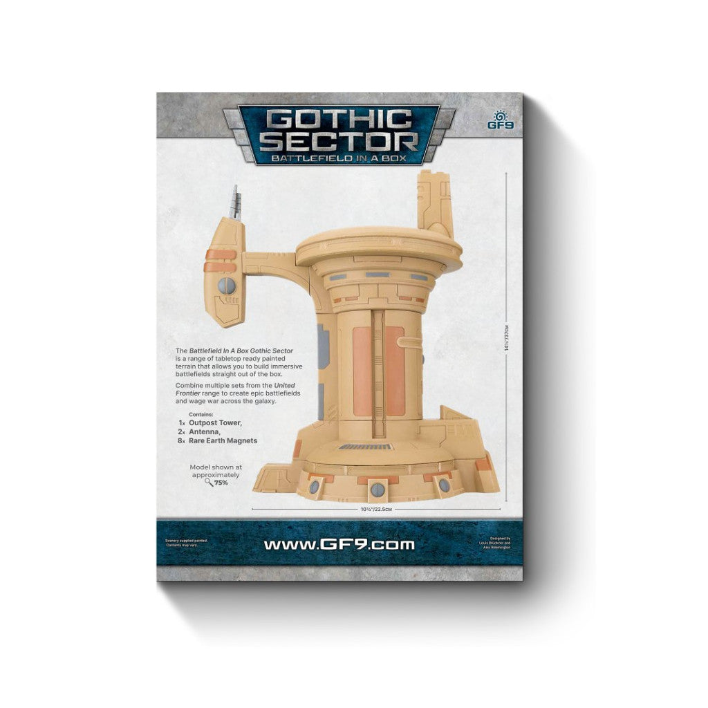 Battlefield in a Box: Gothic Sector - United Frontier: Outpost Tower Miniature - Good Games
