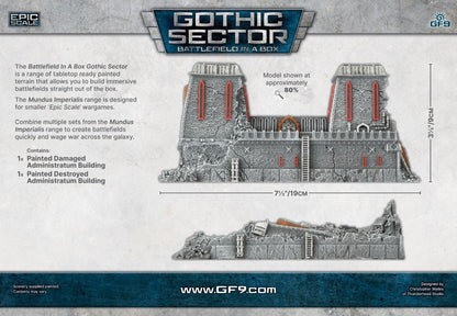 Battlefield in a Box: Gothic Sector – Mundus Imperialis: Administratum (Damaged & Destroyed) - Good Games