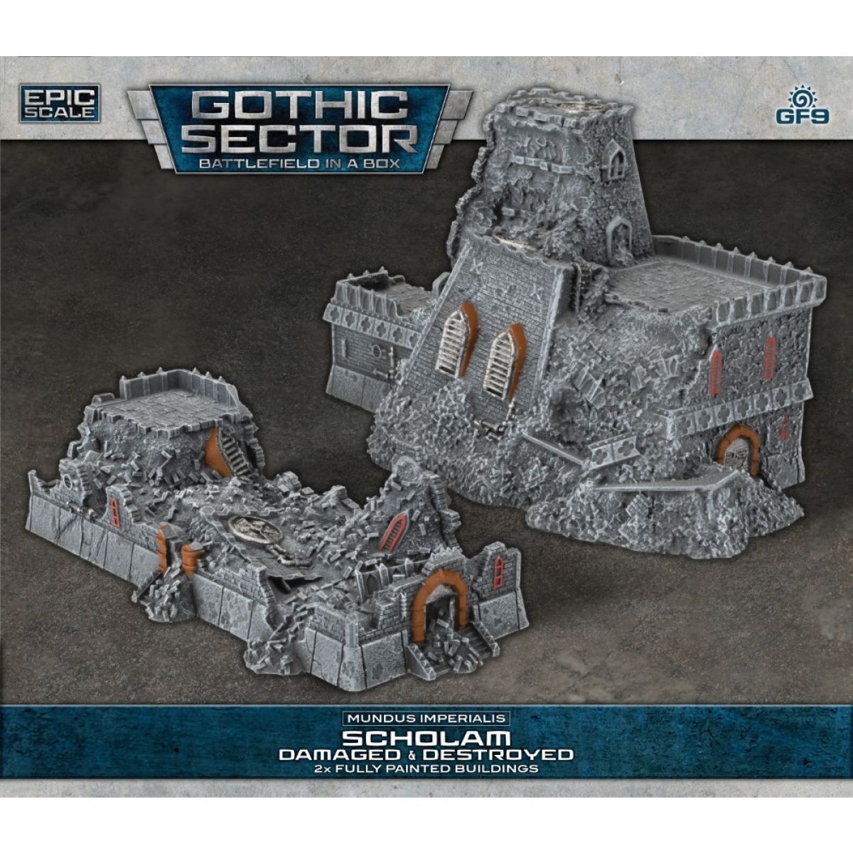 Battlefield in a Box: Gothic Sector – Mundus Imperialis: Scholam (Damaged & Destroyed) - Good Games