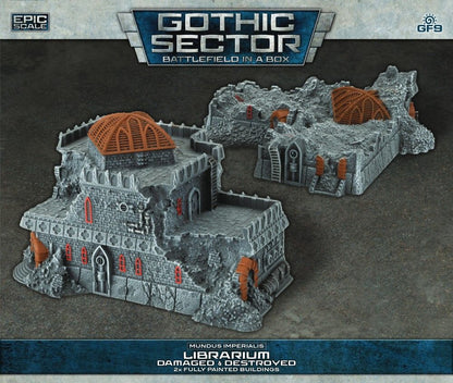 Battlefield in a Box: Gothic Sector – Mundus Imperialis: Librarium (Damaged & Destroyed) - Good Games