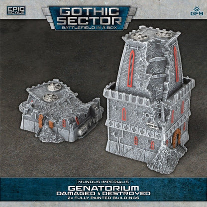 Battlefield in a Box: Gothic Sector – Mundus Imperialis: Genatorium (Damaged & Destroyed) - Good Games
