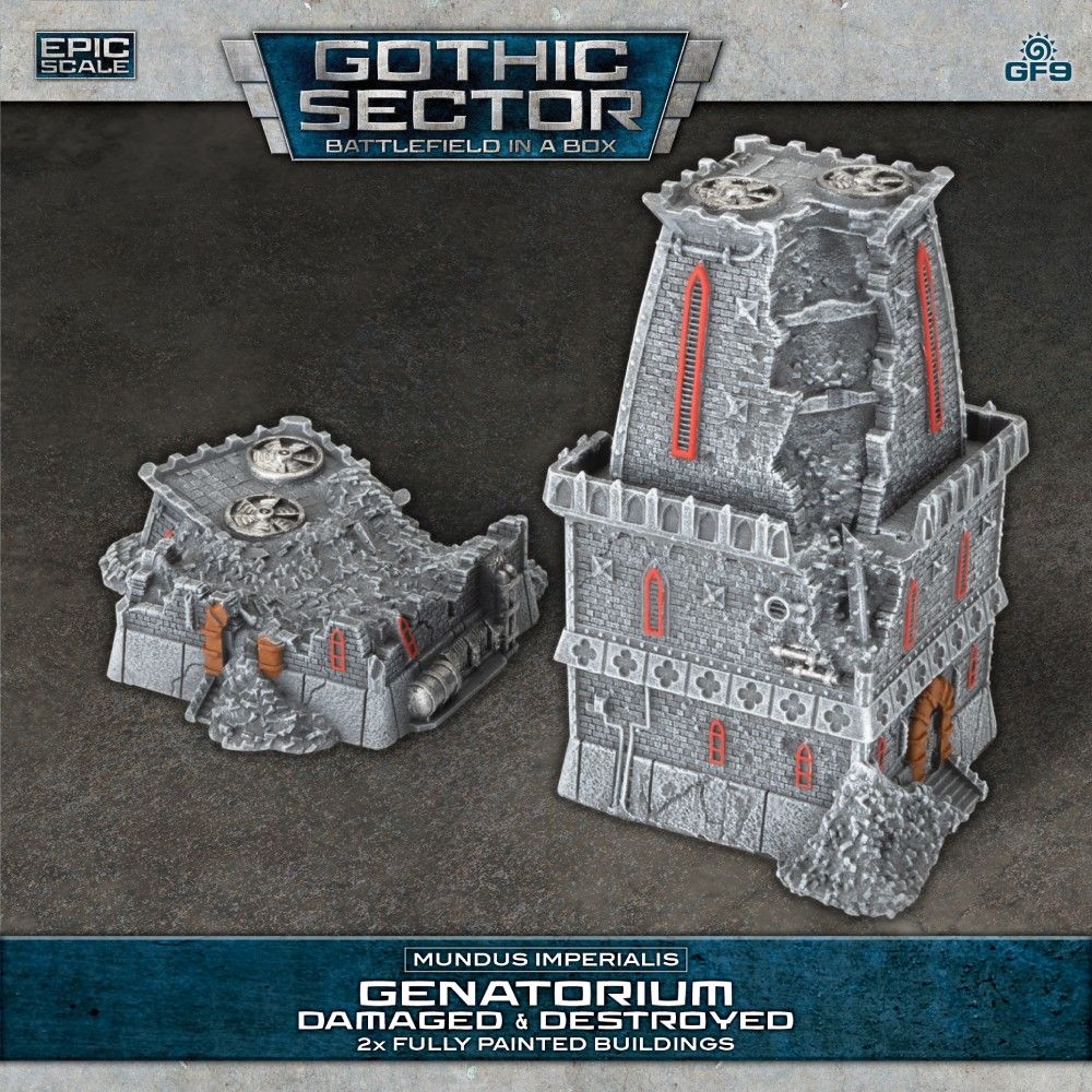 Battlefield in a Box: Gothic Sector – Mundus Imperialis: Genatorium (Damaged & Destroyed) - Good Games