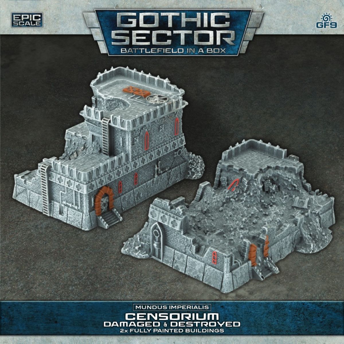Battlefield in a Box: Gothic Sector – Mundus Imperialis: Censorium (Damaged &amp; Destroyed) - Good Games