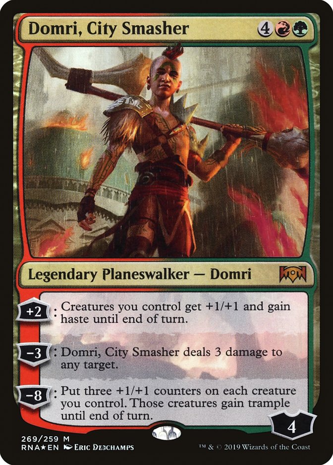 Domri, City Smasher 269/259 (Ravnica Allegiance)  - Foil
