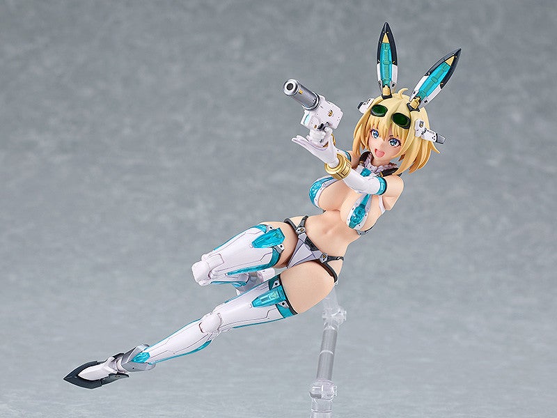 Bunny Suit Planning Plamax BP-01 Sophia F Shirring anime figure with bunny ears and gun in dynamic pose