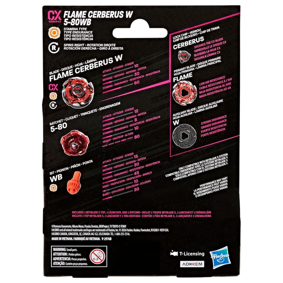 Beyblade X Flame Cerberus W 5-80WB