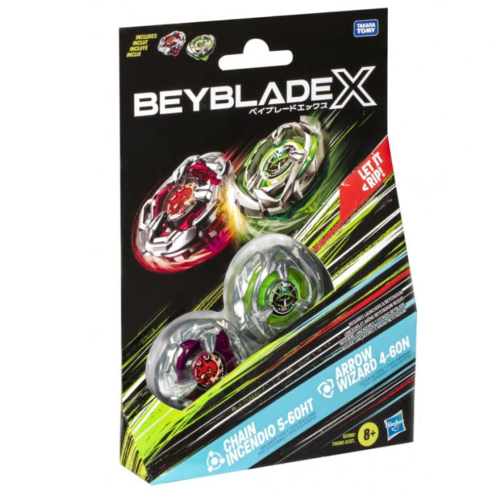 Beyblade - X - Dual Pack Assortment - Chain Incendio-Arrow Wizard - Good Games
