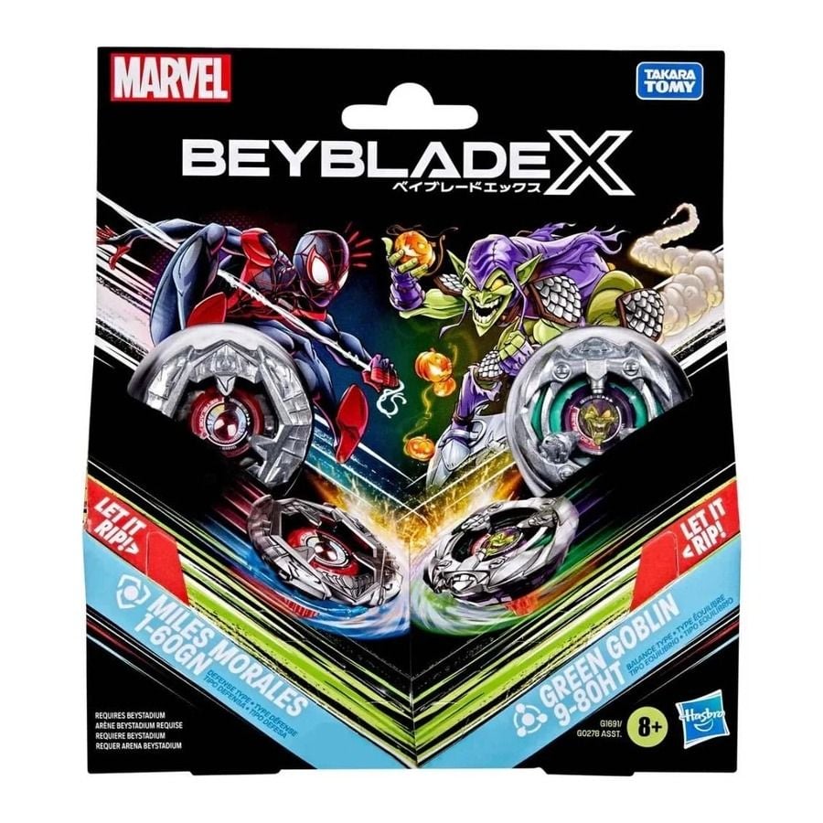 Beyblade - X - Miles Morales - 1-60GN vs. Green Goblin - 9-80HT