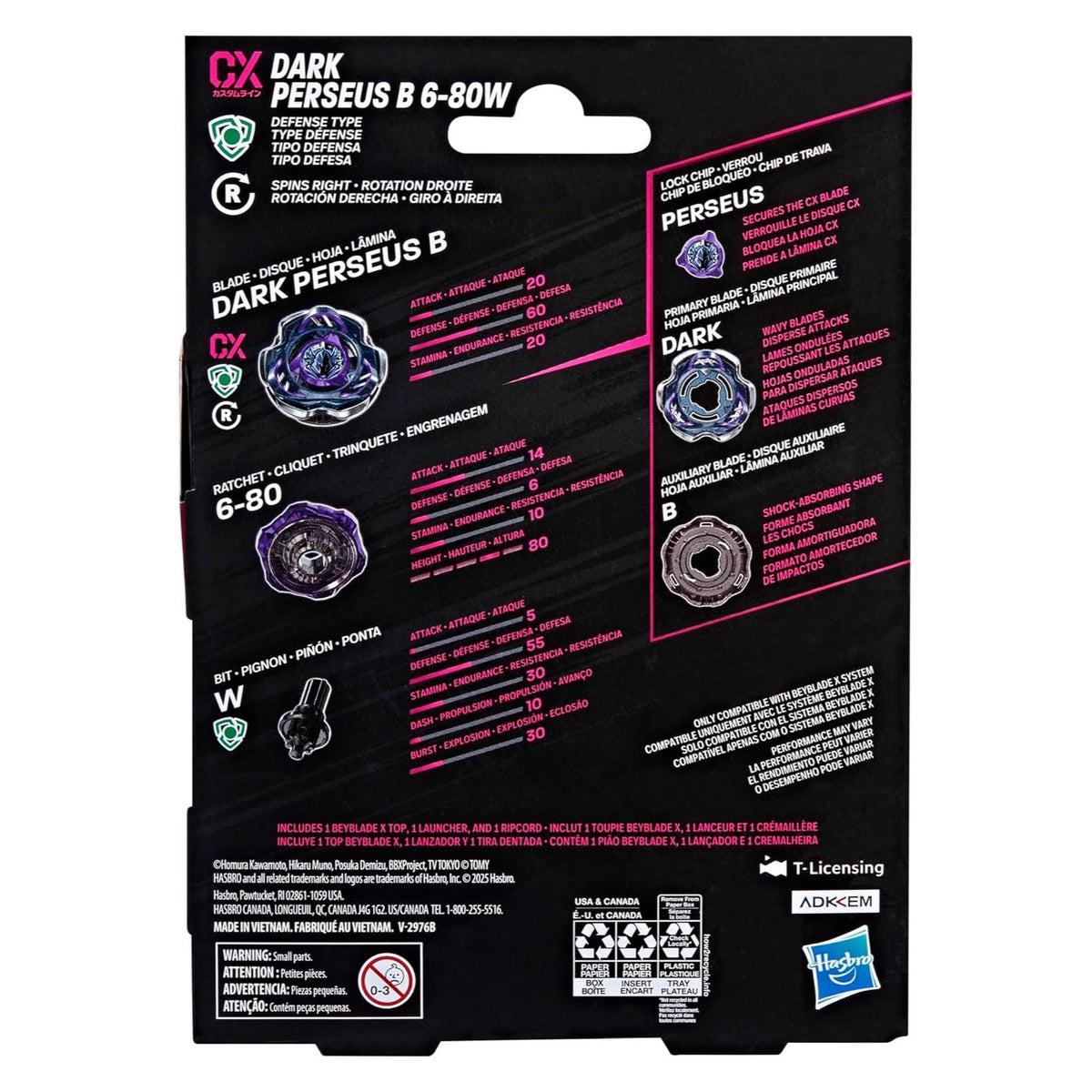 Beyblade X - Dark Perseus B 6-80W