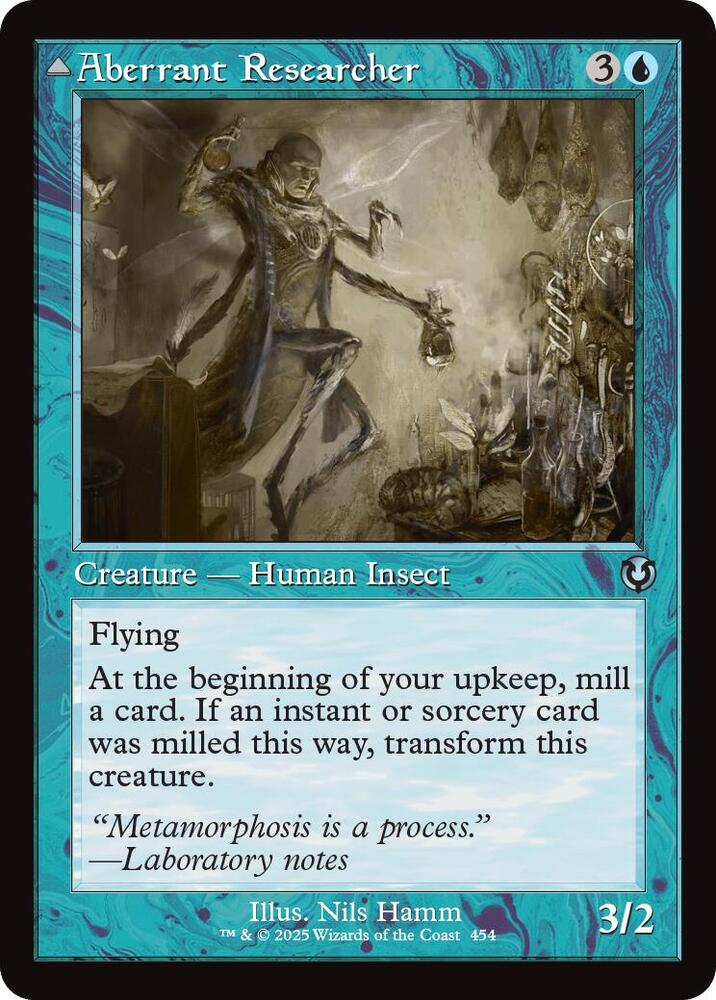 Aberrant Researcher // Perfected Form 454/287 (Innistrad Remastered)  - Retro Foil