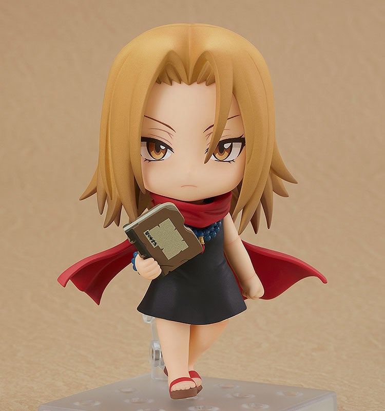Shaman King Nendoroid Anna Kyoyama holding a fiery effect accessory