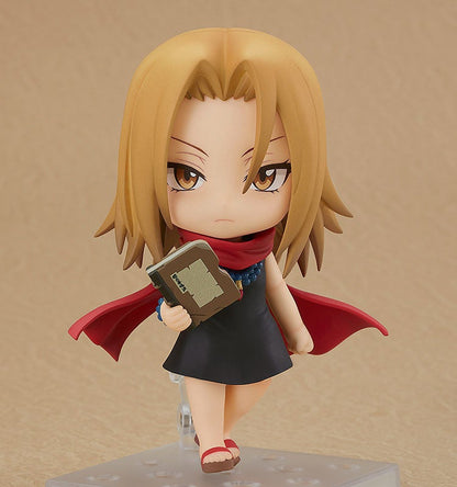 Shaman King Nendoroid Anna Kyoyama holding a fiery effect accessory