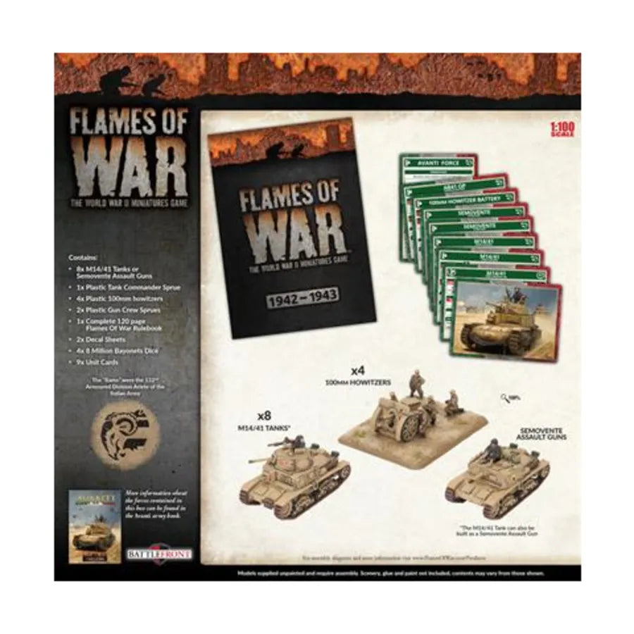 Flames of War Italians Lorenzos Rams Italian Army Deal - Good Games