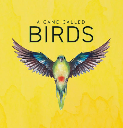 Game cover: Green parrot with spread blue wings and a red chest on yellow
