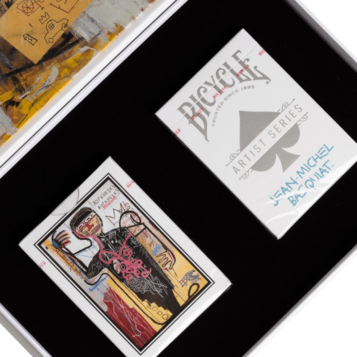 Bicycle Artist Series Jean-Michel Basquiat Red/Blue 2pk Boxed Set Limited Series - Preorder