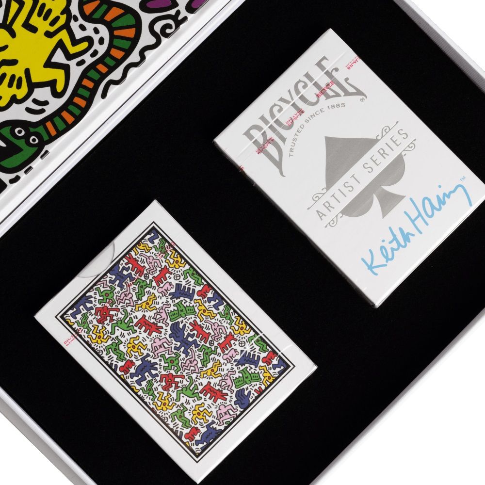 Bicycle Artist Series Keith Haring Red/Blue 2pk Boxed Set Limited Series - Preorder