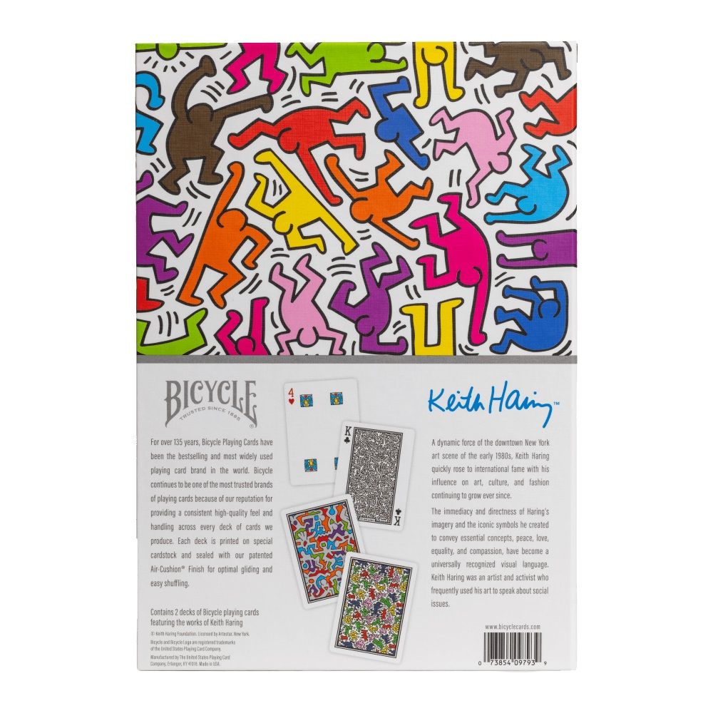 Bicycle Artist Series Keith Haring Red/Blue 2pk Boxed Set Limited Series - Preorder