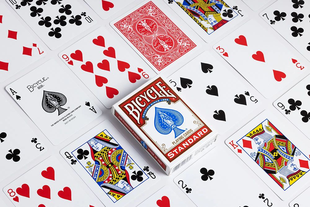 Bicycle Poker Rider Red/Blue/Black